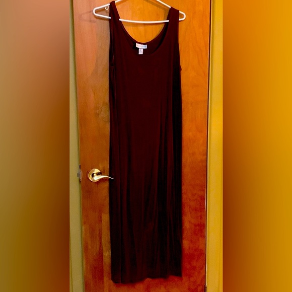 Deep chocolate brown Vanity Fair Dress size M - Picture 2 of 3